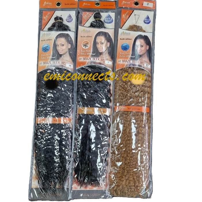 Aftress B/U Brazil bulk Braid Braiding Crochet 20 Inch